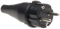 ABL Contactstop rubber 10/16A - IP44 - RA - zwart